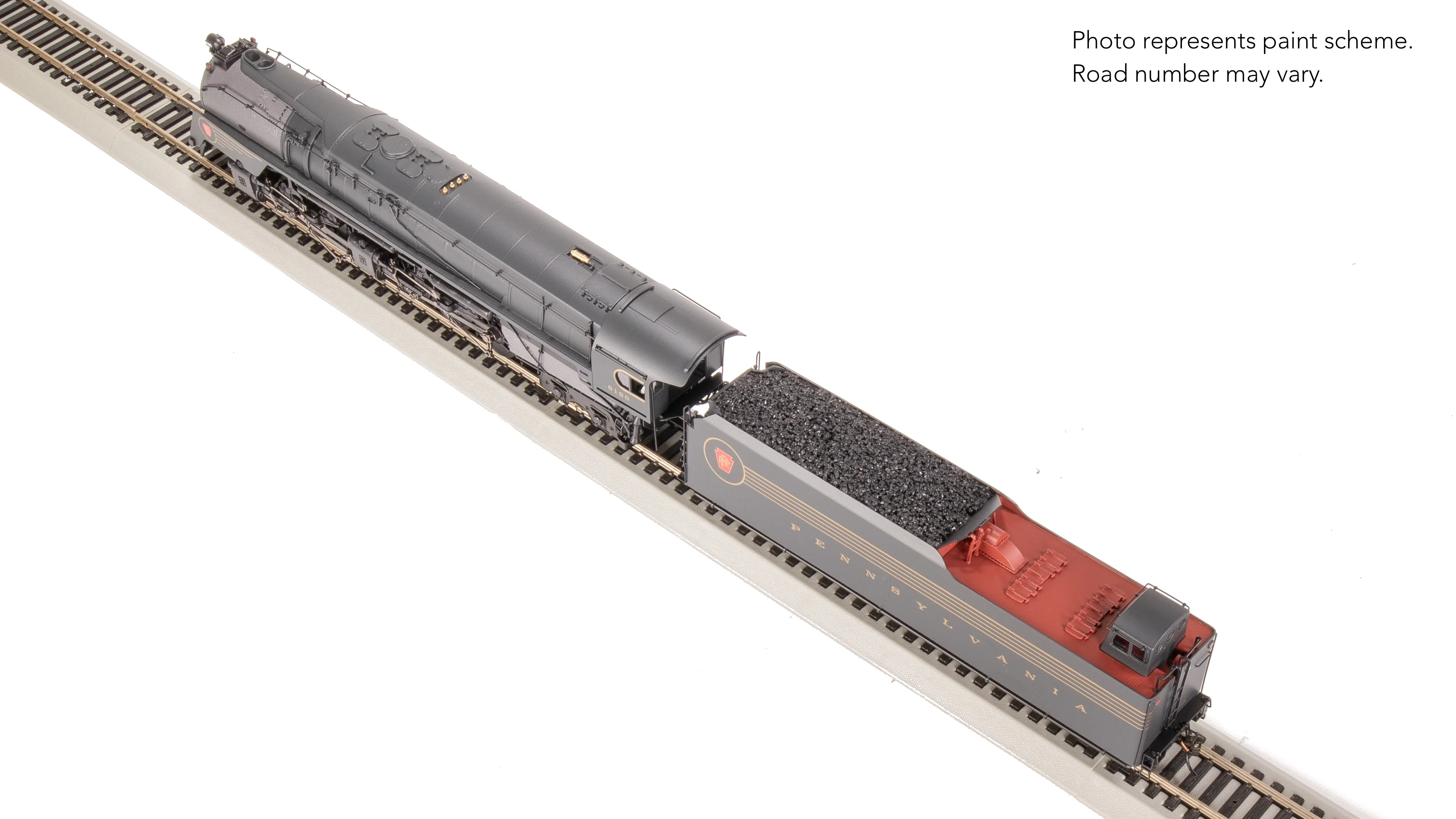 8056 PRR Q2 Duplex, 4-4-6-4, #6190, Prototype Version, DGLE 5-Stripe Fantasy Scheme, No-Sound / DCC-Ready, HO - Image 26