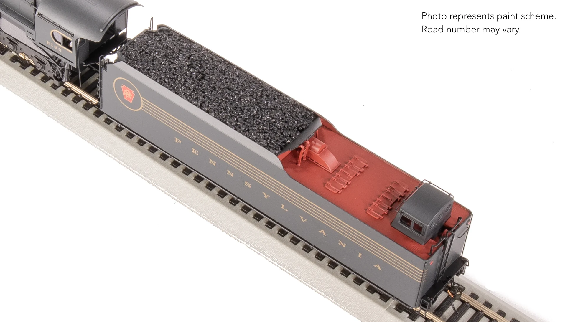 8056 PRR Q2 Duplex, 4-4-6-4, #6190, Prototype Version, DGLE 5-Stripe Fantasy Scheme, No-Sound / DCC-Ready, HO - Image 27