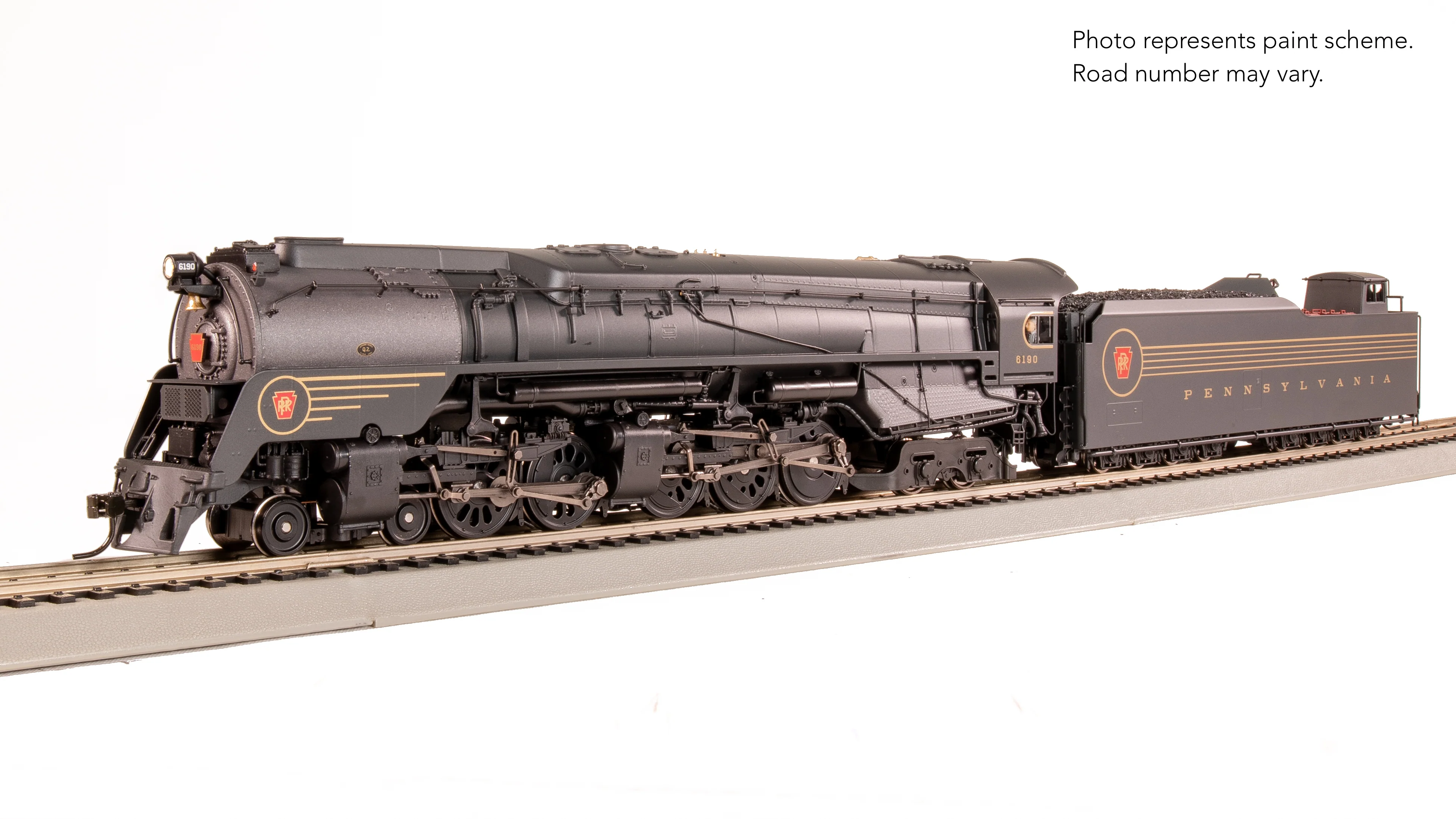 8056 PRR Q2 Duplex, 4-4-6-4, #6190, Prototype Version, DGLE 5-Stripe Fantasy Scheme, No-Sound / DCC-Ready, HO - Image 7