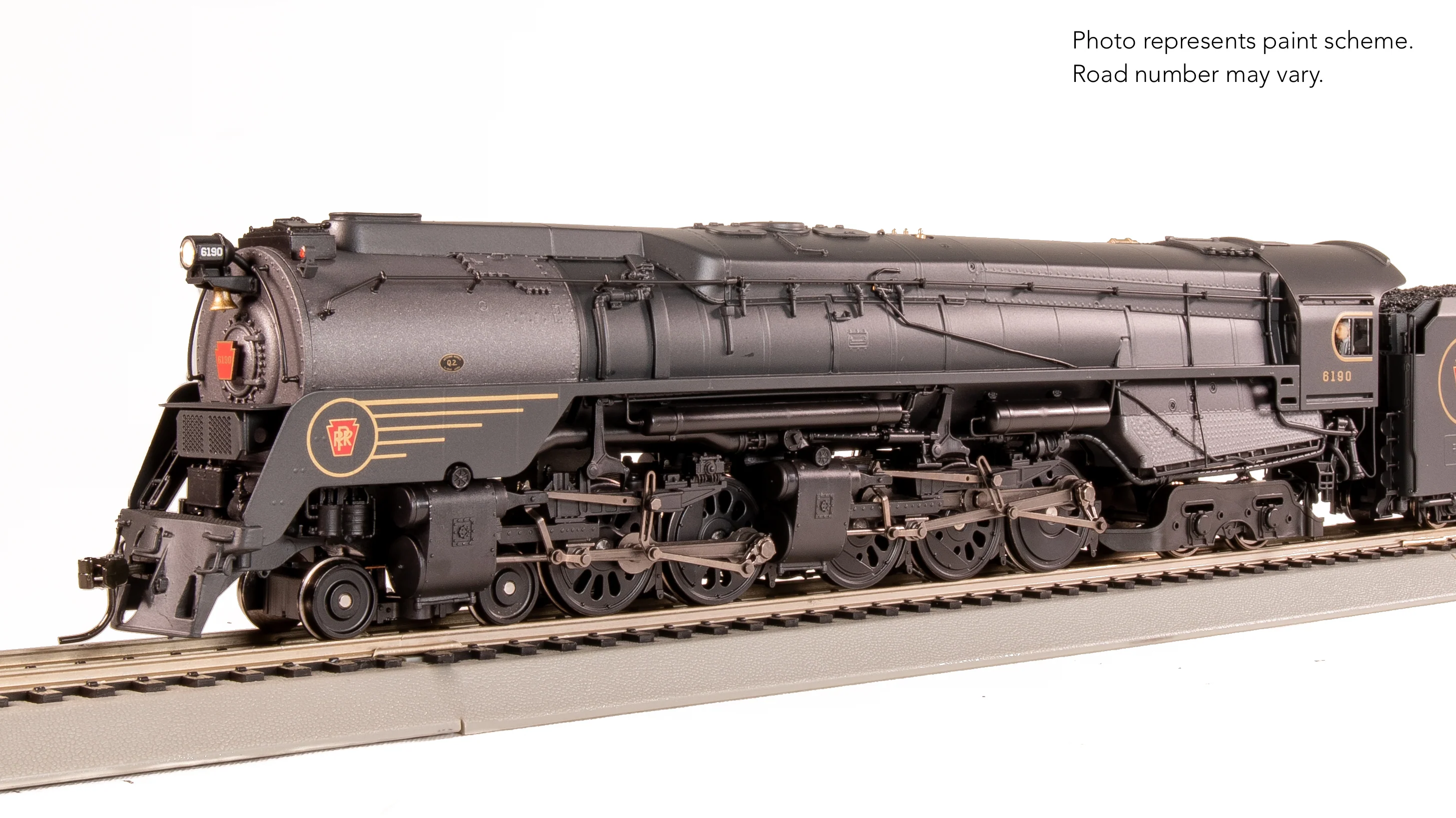 8056 PRR Q2 Duplex, 4-4-6-4, #6190, Prototype Version, DGLE 5-Stripe Fantasy Scheme, No-Sound / DCC-Ready, HO - Image 8