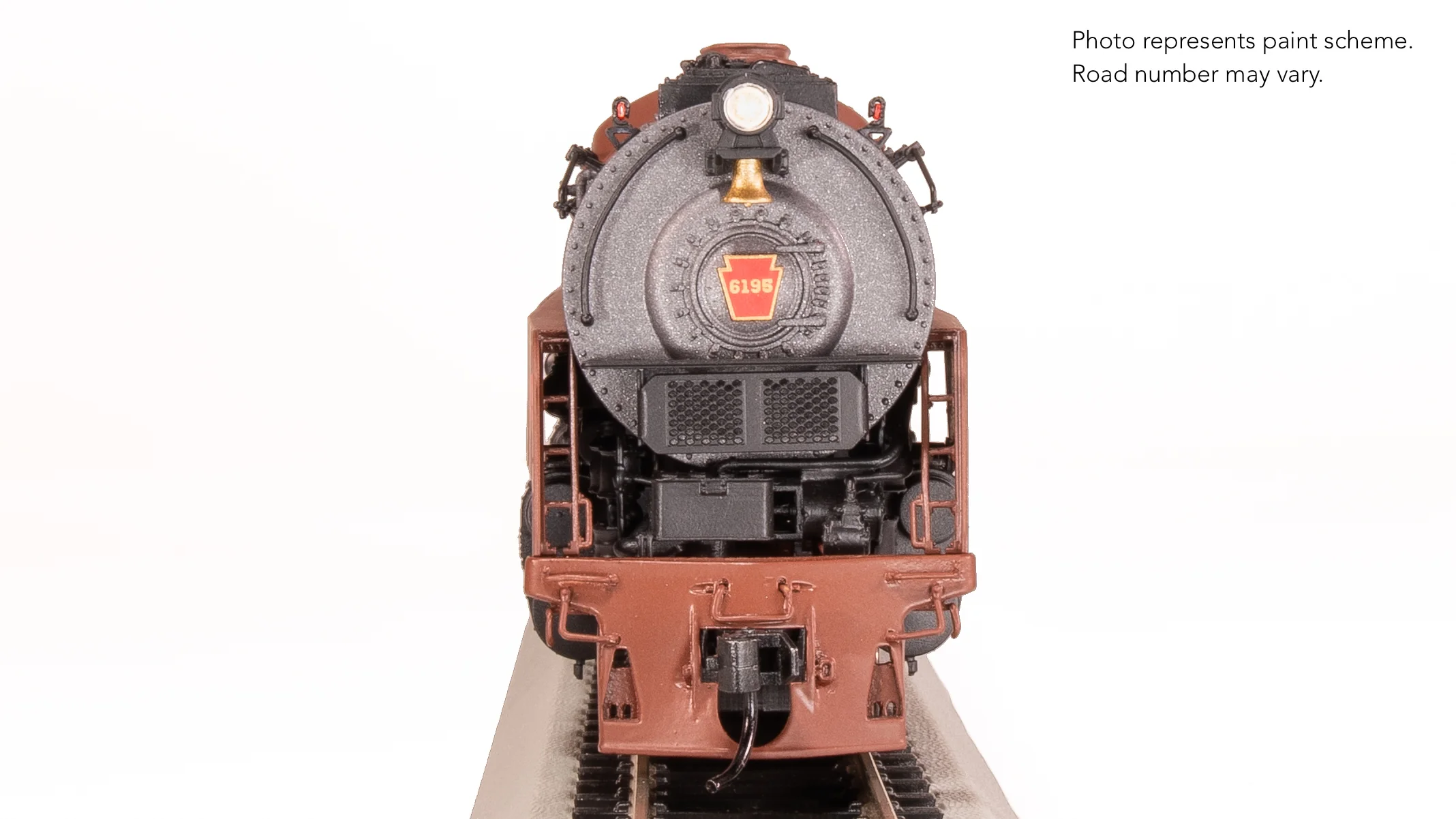 8057 PRR Q2 Duplex 4-4-6-4, #6195, Prototype Version, Tuscan Red 5-Stripe Fantasy Scheme, No-Sound / DCC-Ready, HO - Image 13