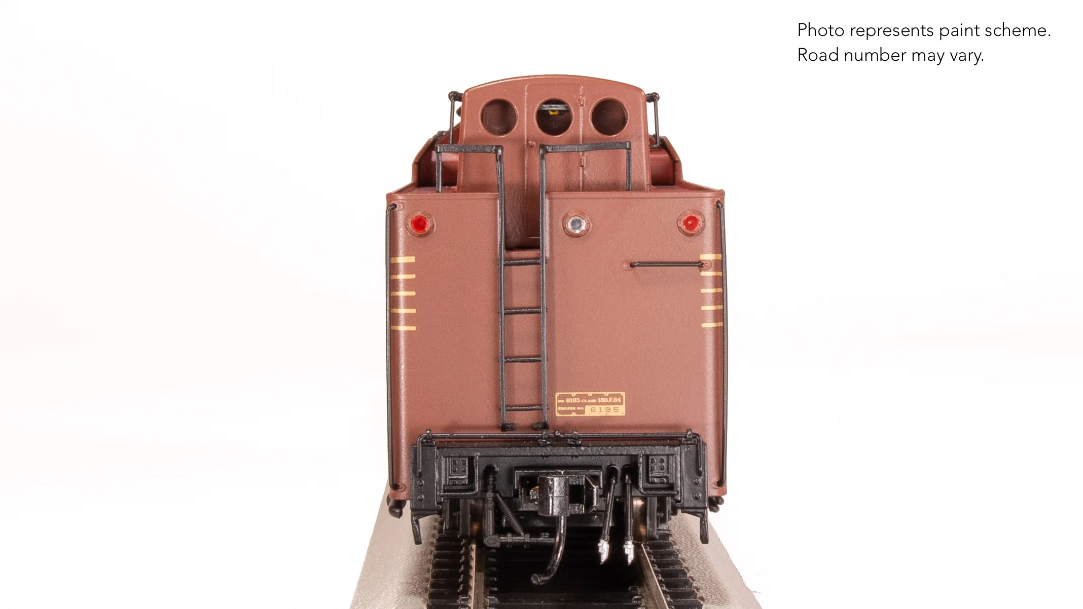 8057 PRR Q2 Duplex 4-4-6-4, #6195, Prototype Version, Tuscan Red 5-Stripe Fantasy Scheme, No-Sound / DCC-Ready, HO - Image 16