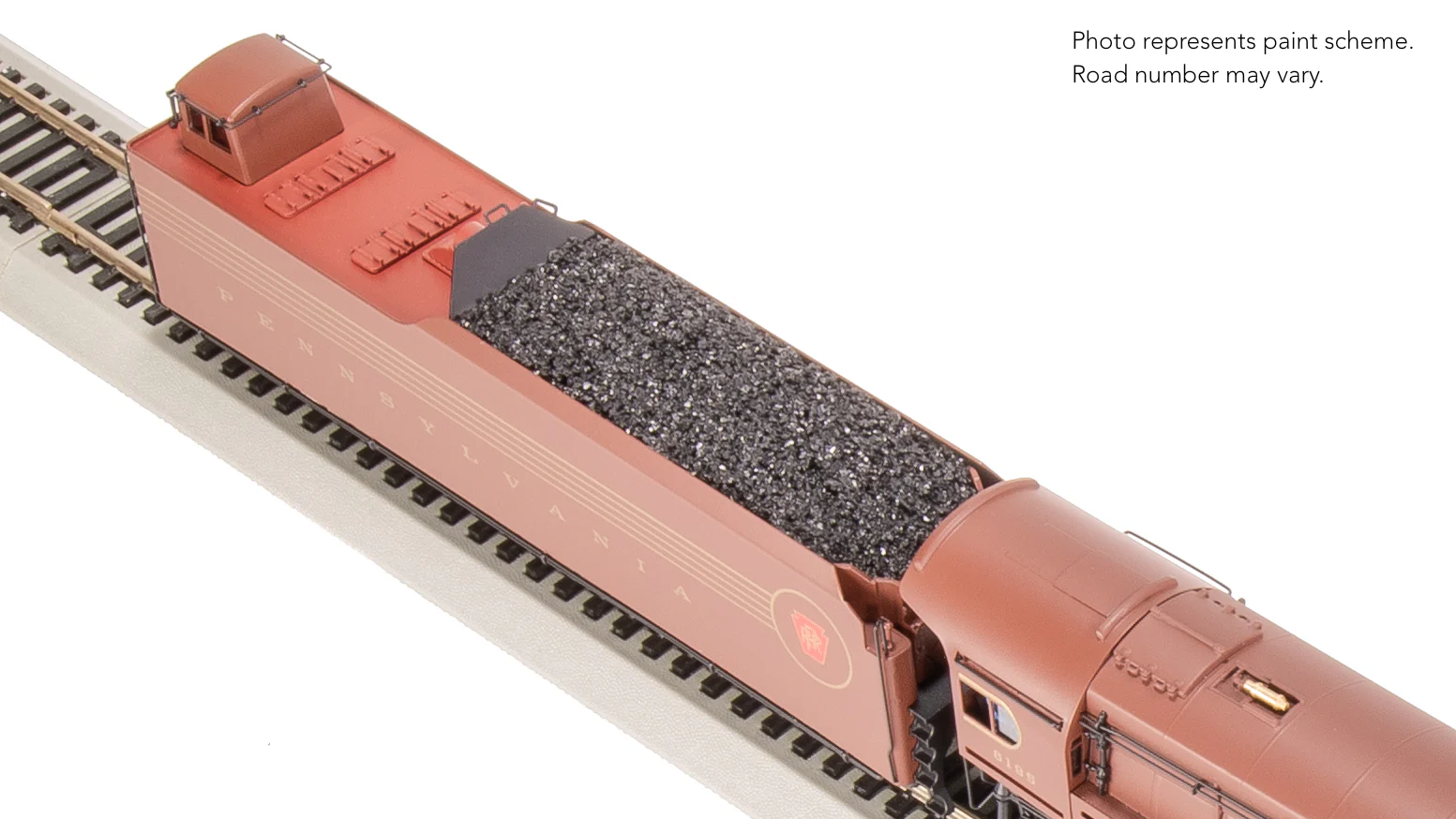 8057 PRR Q2 Duplex 4-4-6-4, #6195, Prototype Version, Tuscan Red 5-Stripe Fantasy Scheme, No-Sound / DCC-Ready, HO - Image 25