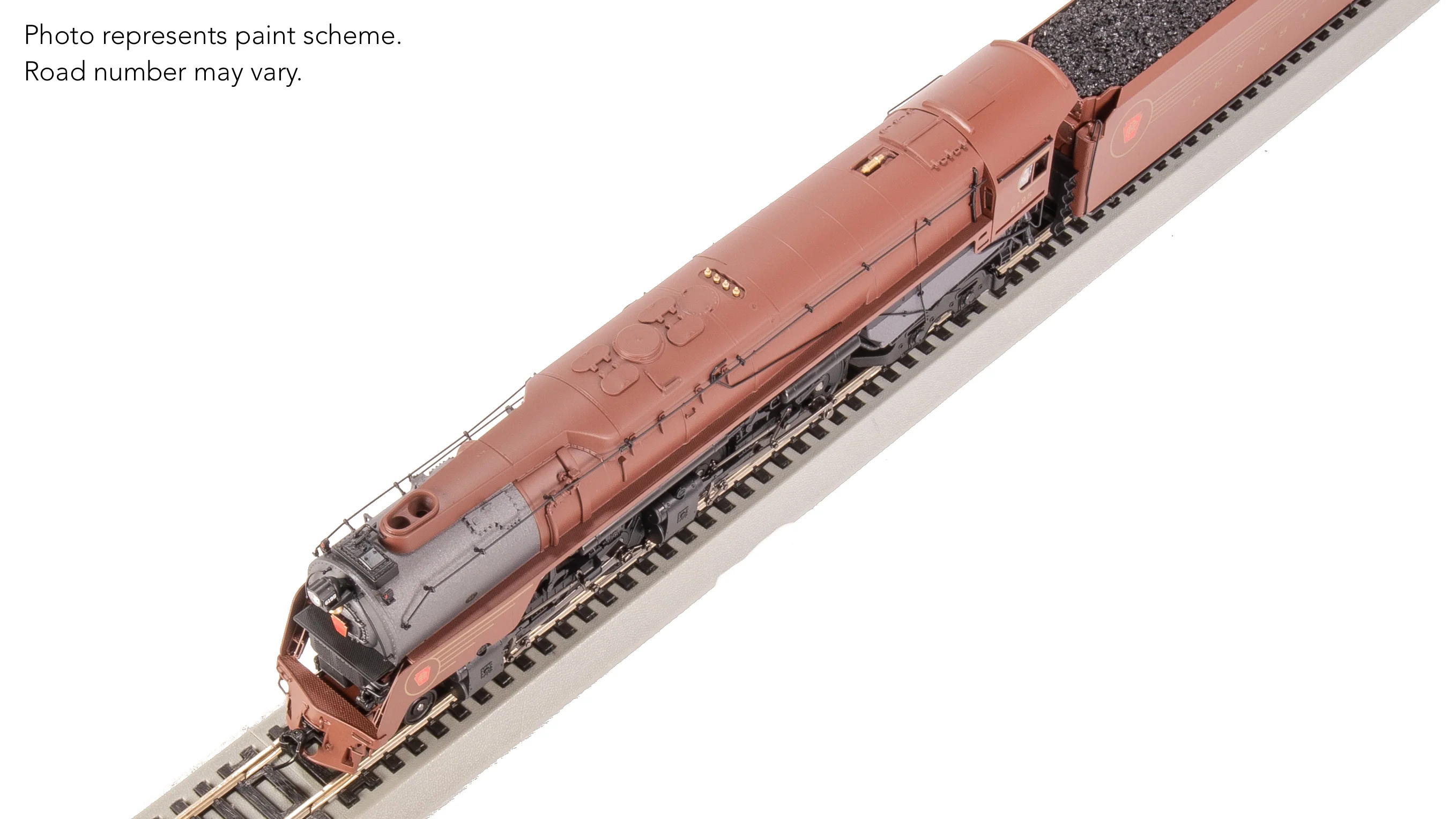 8057 PRR Q2 Duplex 4-4-6-4, #6195, Prototype Version, Tuscan Red 5-Stripe Fantasy Scheme, No-Sound / DCC-Ready, HO - Image 30