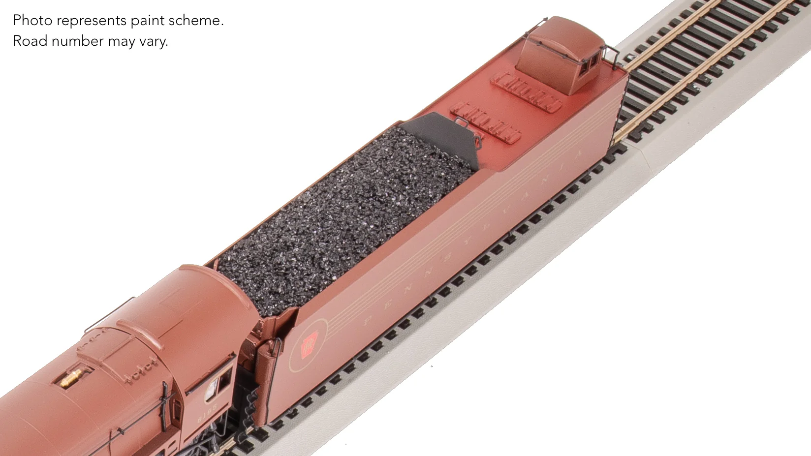 8057 PRR Q2 Duplex 4-4-6-4, #6195, Prototype Version, Tuscan Red 5-Stripe Fantasy Scheme, No-Sound / DCC-Ready, HO - Image 31