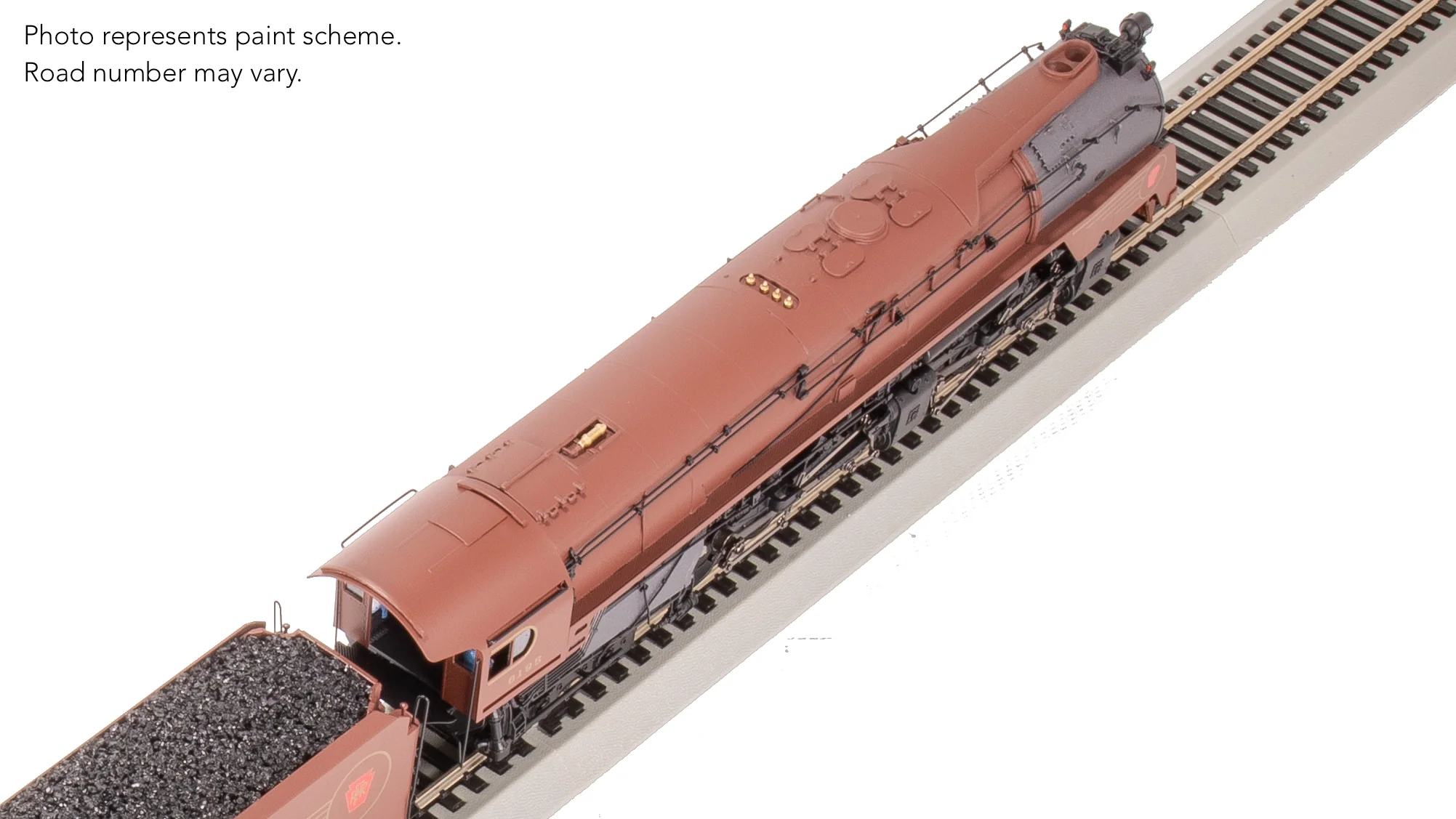 8057 PRR Q2 Duplex 4-4-6-4, #6195, Prototype Version, Tuscan Red 5-Stripe Fantasy Scheme, No-Sound / DCC-Ready, HO - Image 34