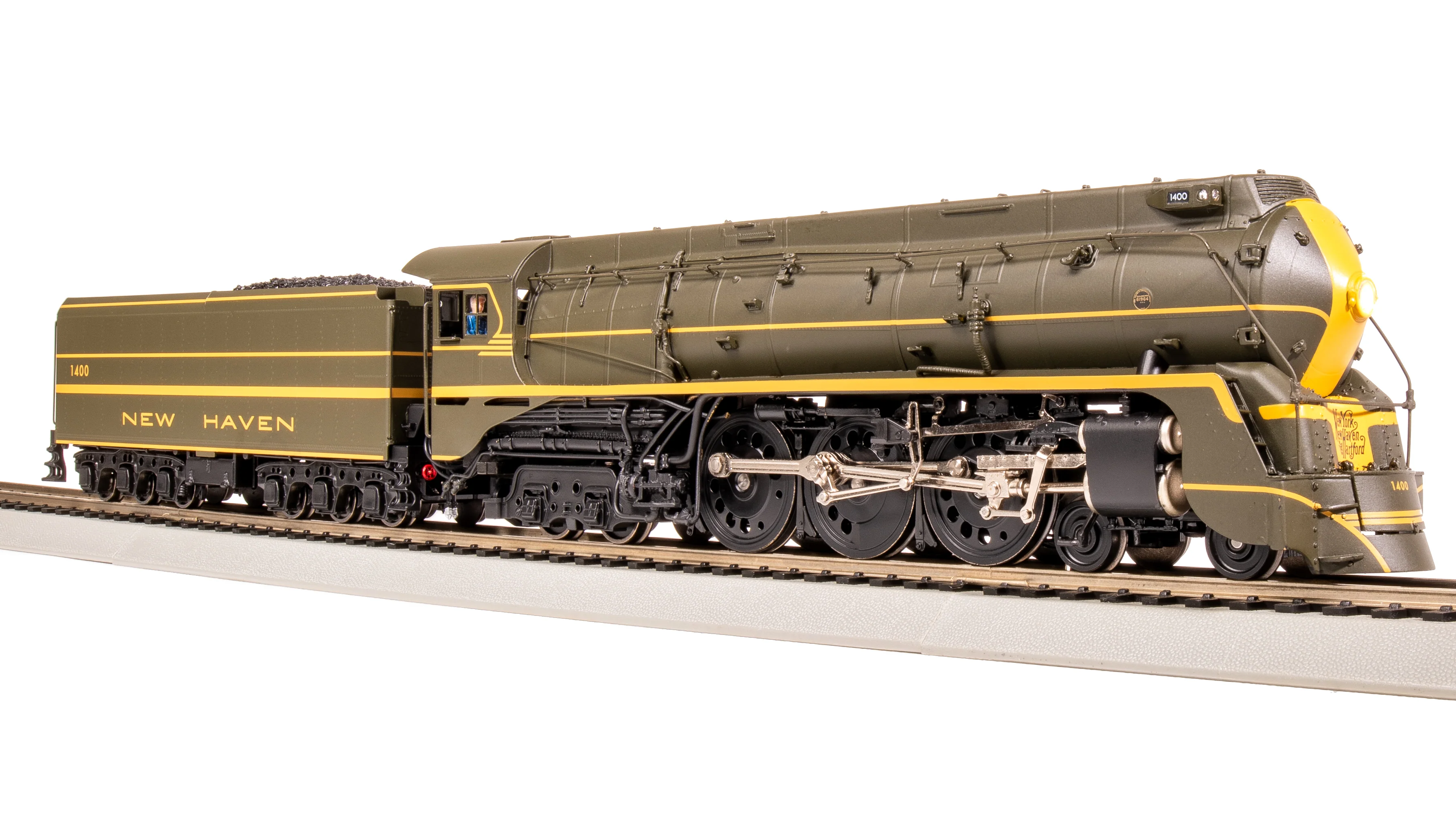 8087 New Haven I-5, #1400, Green Fantasy Scheme, No-Sound / DCC-Ready, HO - Image 7