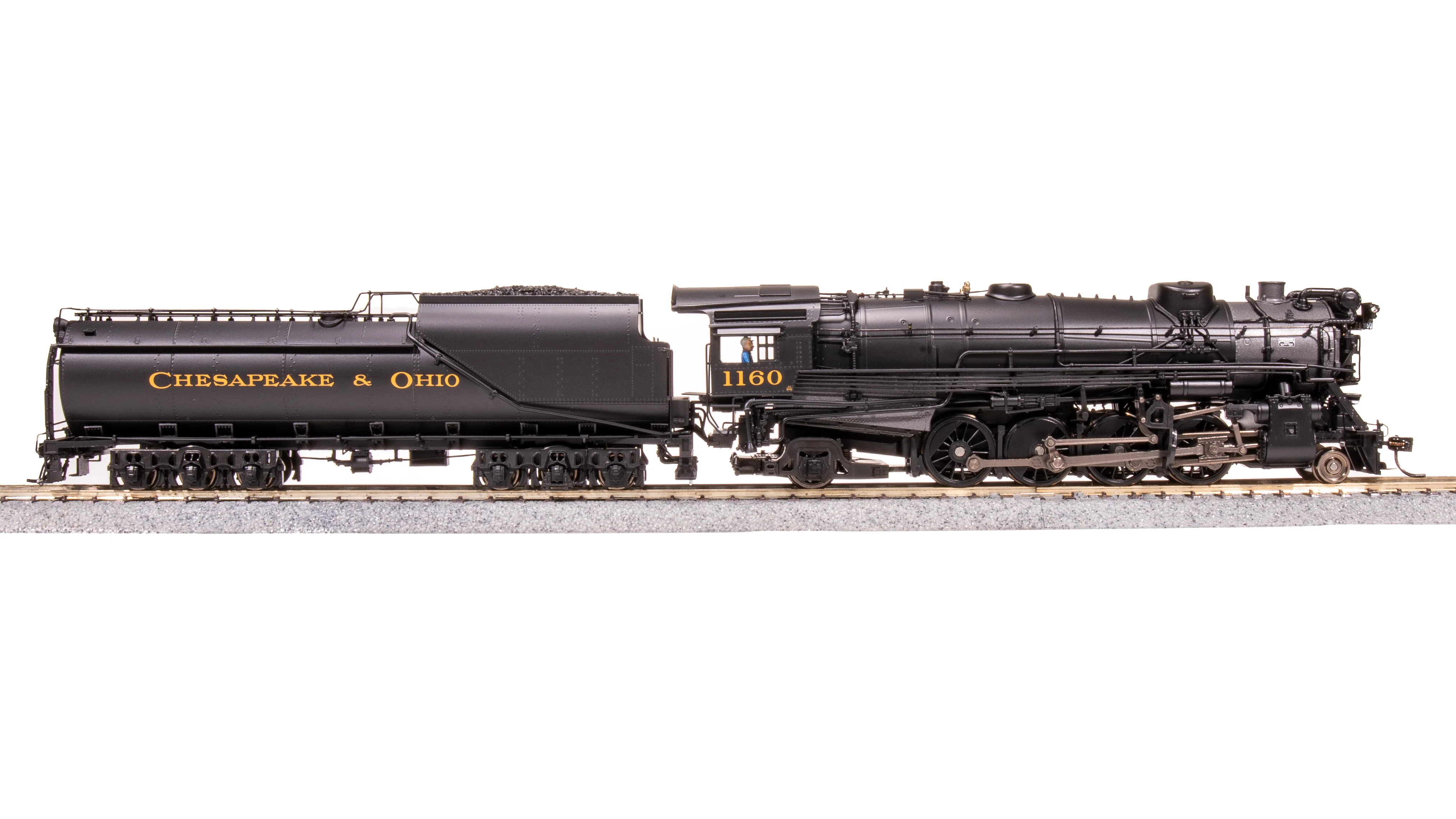 8182 Chesapeake & Ohio K-2 Mikado, #1160, 16-VC Tender, No-Sound / DCC-Ready, HO - Image 12