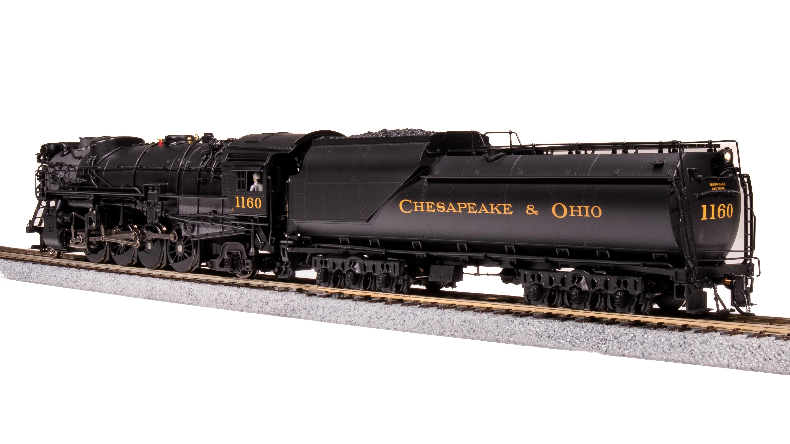8182 Chesapeake & Ohio K-2 Mikado, #1160, 16-VC Tender, No-Sound / DCC-Ready, HO - Image 4