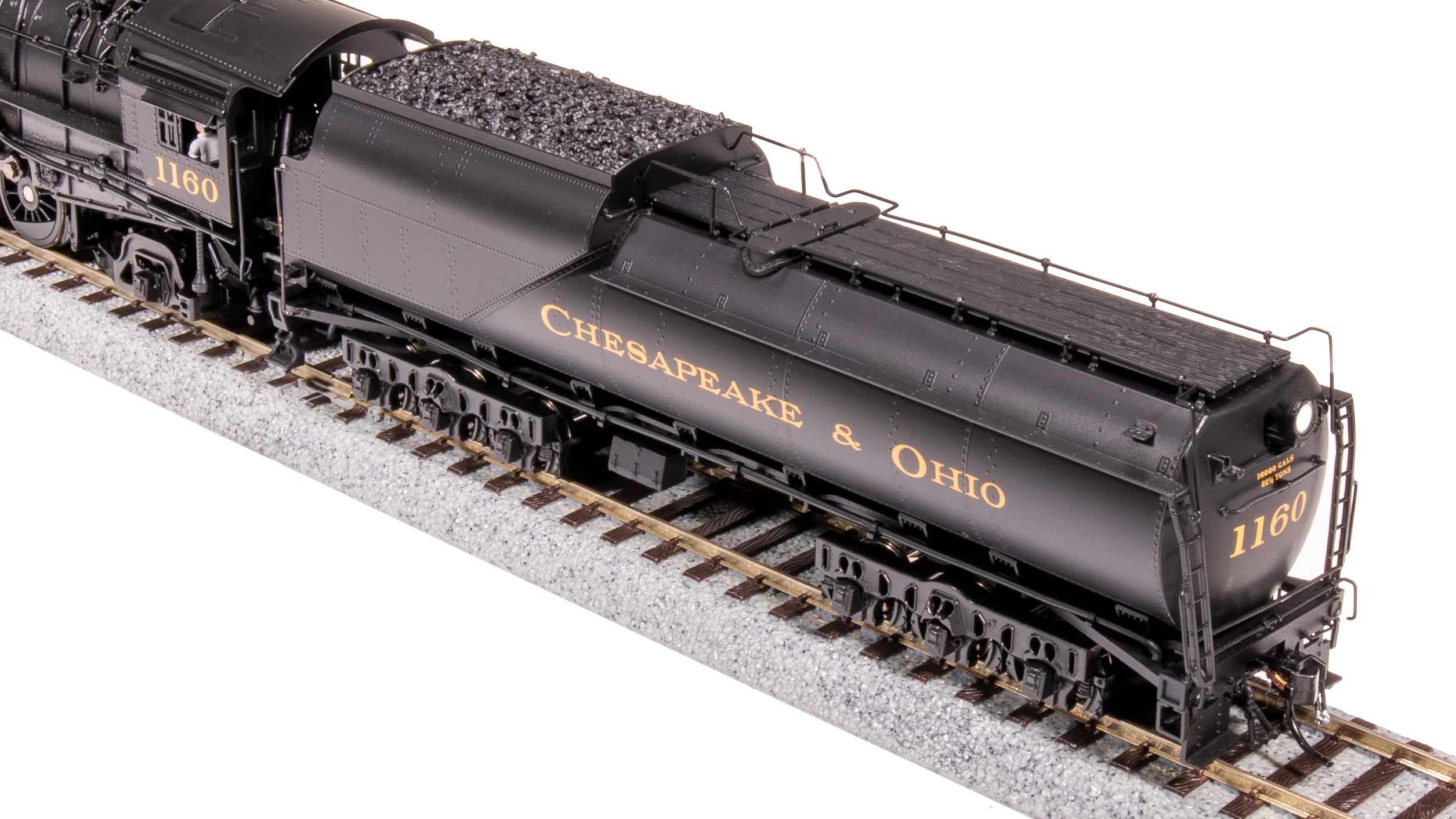 8182 Chesapeake & Ohio K-2 Mikado, #1160, 16-VC Tender, No-Sound / DCC-Ready, HO - Image 8