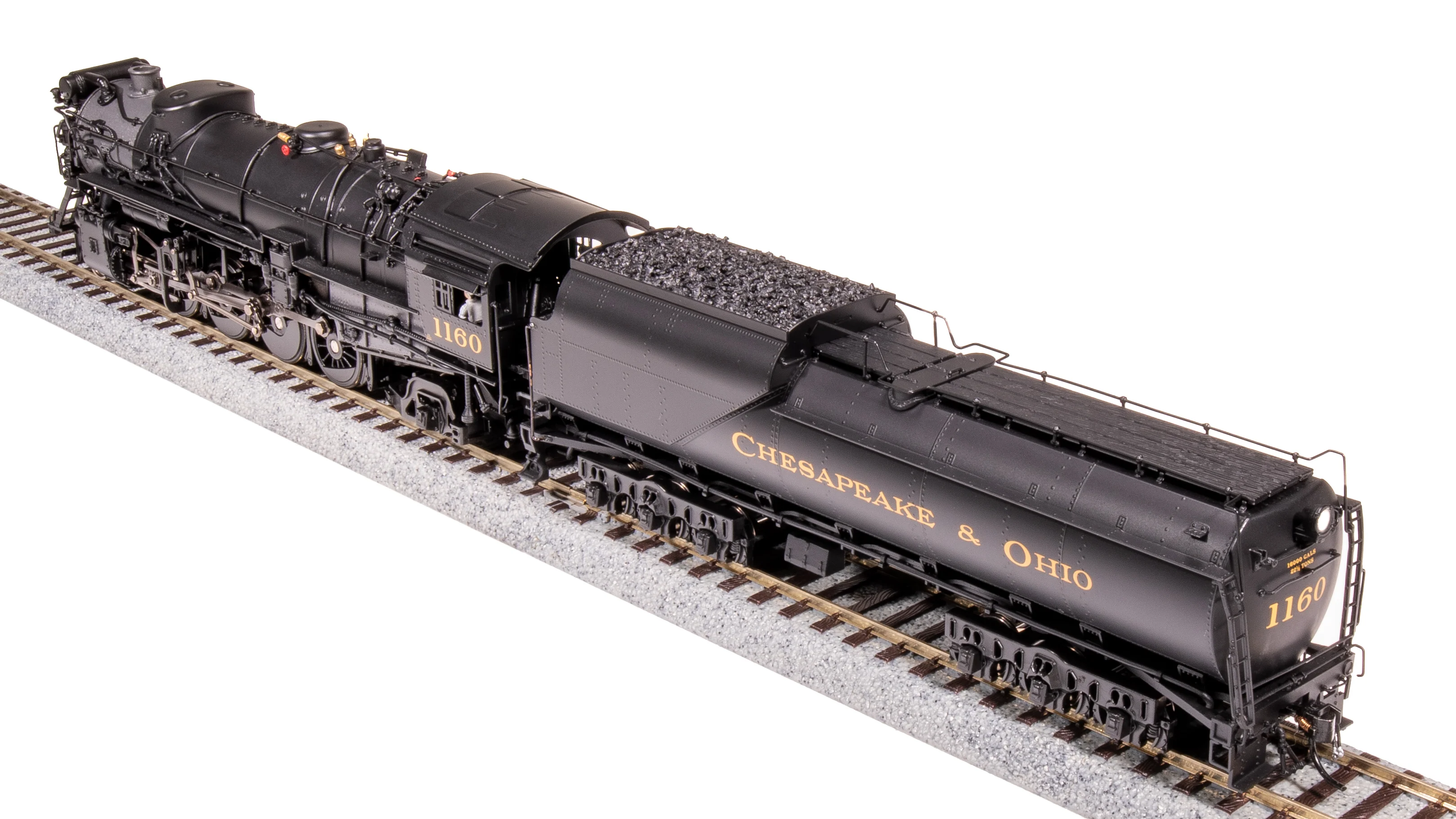8183 Chesapeake & Ohio K-2 Mikado, #1168, 16-VC Tender, No-Sound / DCC-Ready, HO - Image 13