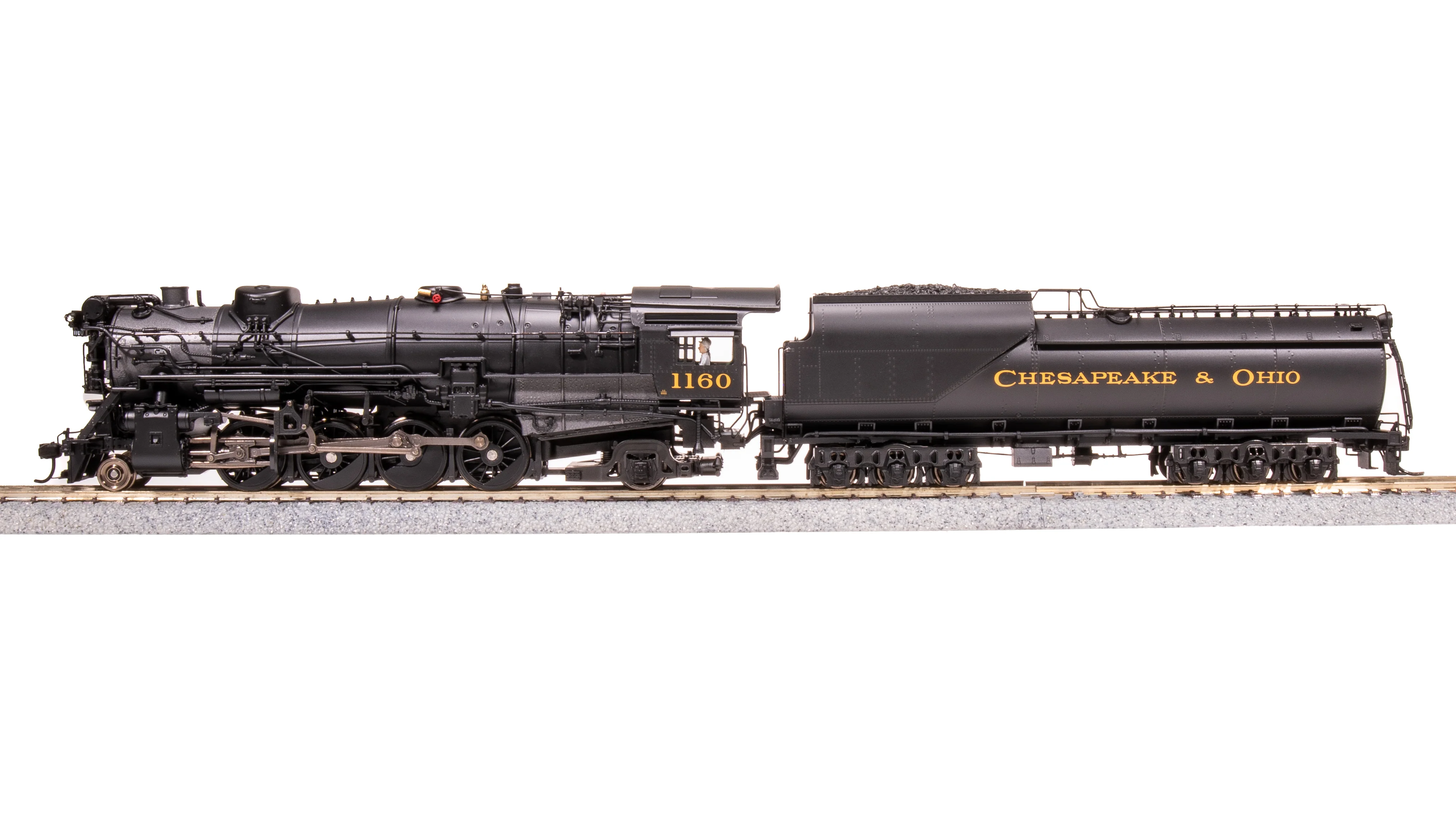 8183 Chesapeake & Ohio K-2 Mikado, #1168, 16-VC Tender, No-Sound / DCC-Ready, HO - Image 15